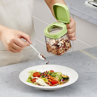 ‎10.9 Ounces Salt Sugar Pepper Spice Storage Containers Glass Seasoning Jar Set Leakproof