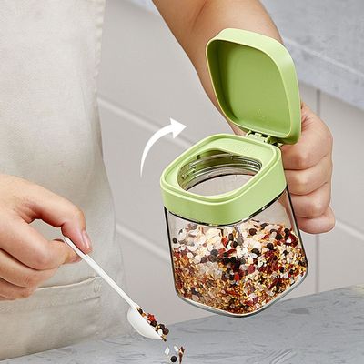 ‎10.9 Ounces Salt Sugar Pepper Spice Storage Containers Glass Seasoning Jar Set Leakproof