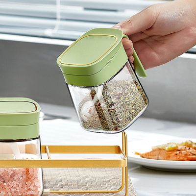 ‎10.9 Ounces Salt Sugar Pepper Spice Storage Containers Glass Seasoning Jar Set Leakproof